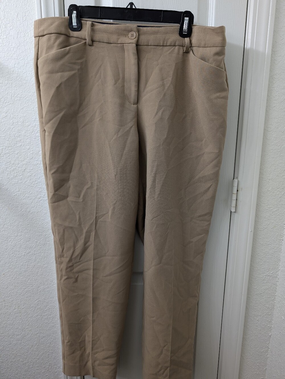Talbots Beige Hampshire Ankle Dress Pants